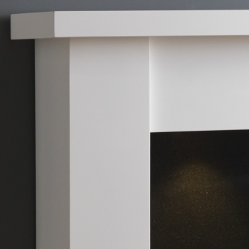 Pureglow Stanford Painted Fireplace - White